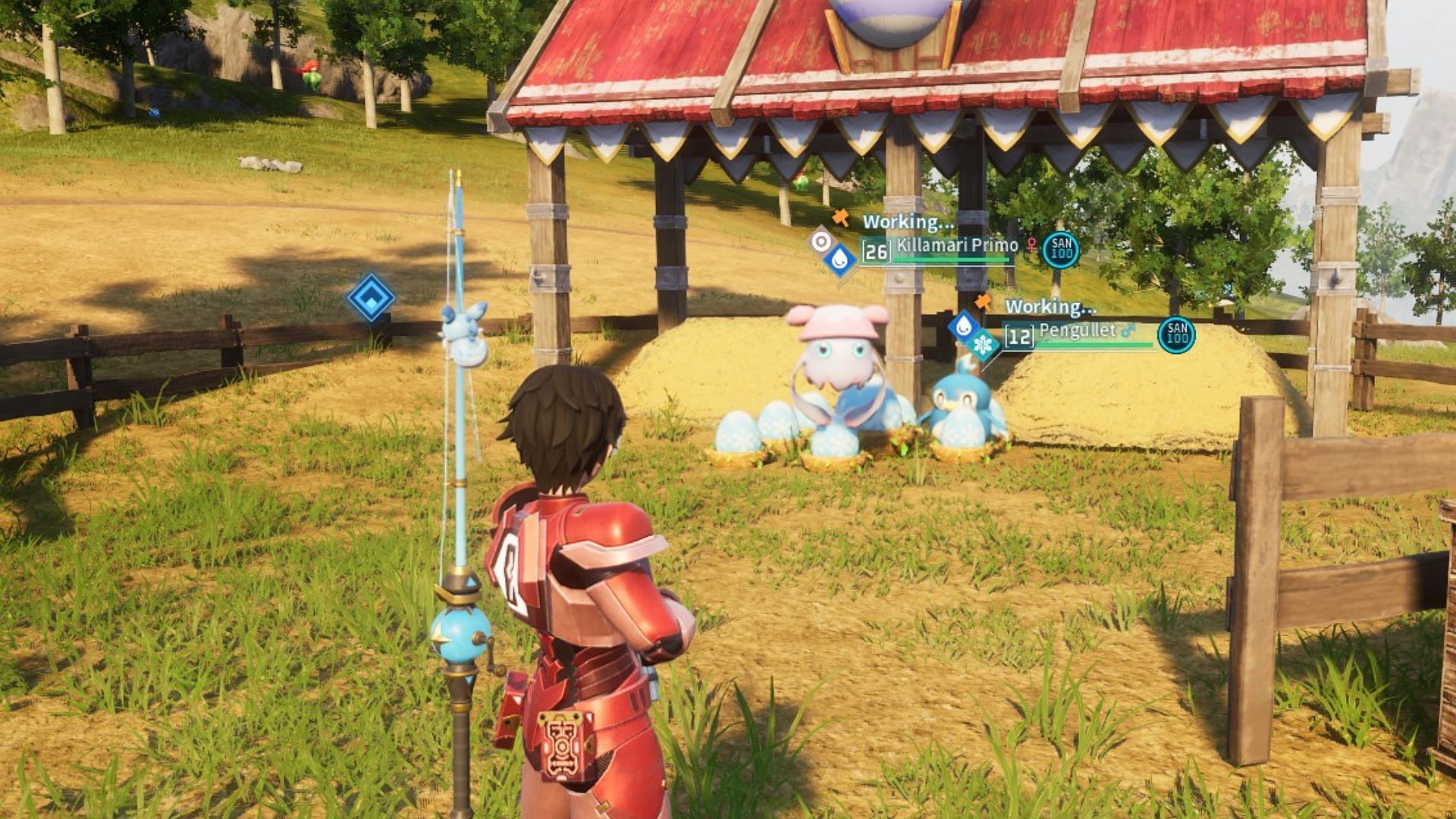 Pengullet and Killamari Primo in a Pal Breeding Farm (Image via Pocketpair)